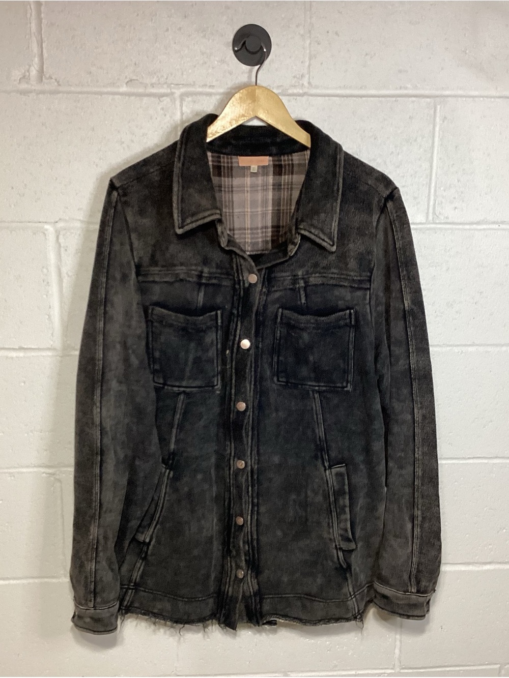 Women’s Gilded Intent from Buckle Washed Black Utility Jacket | Sweatshirt Mater